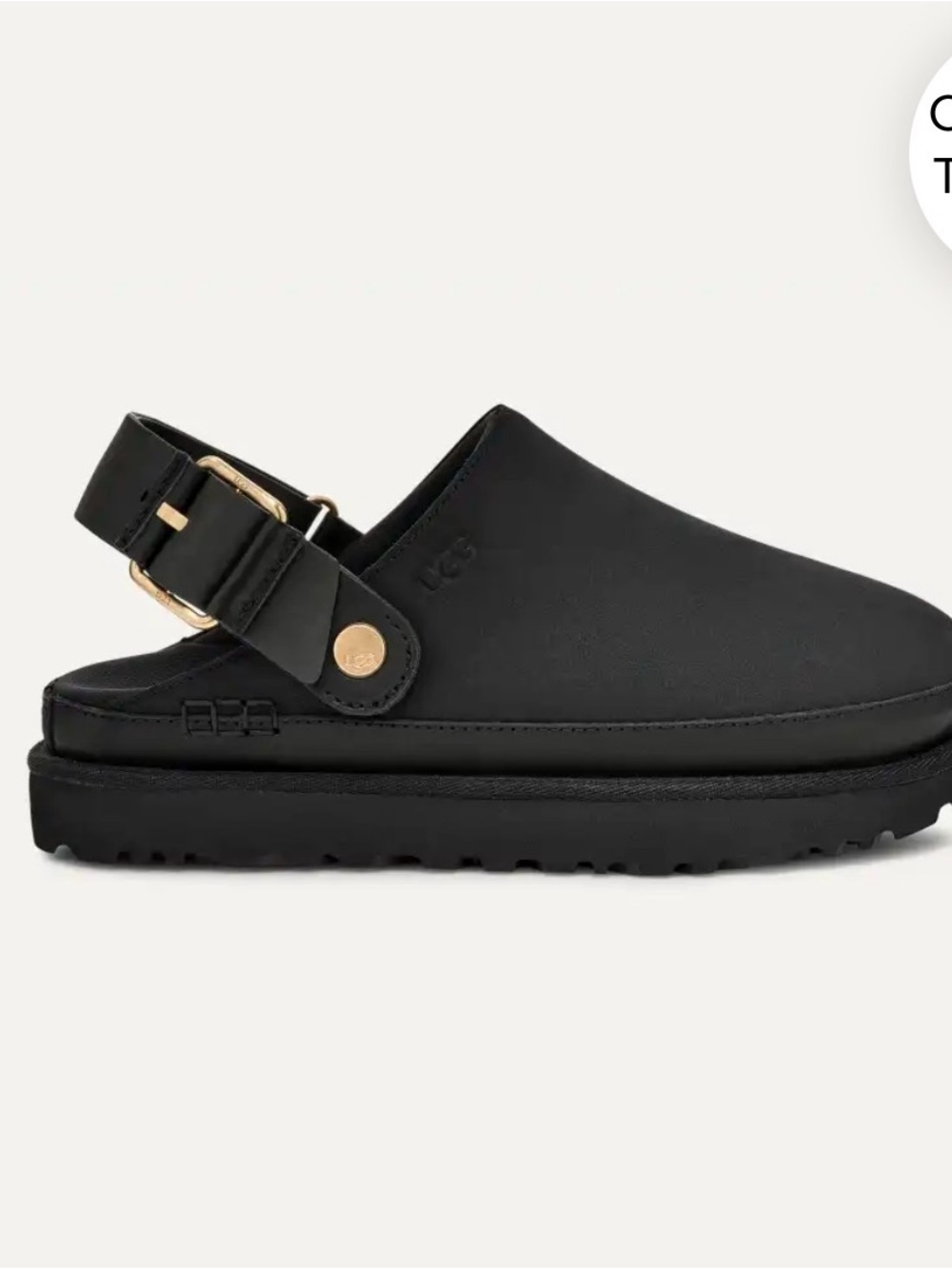 UGG Women's Black Backstrap Clog Mules - Picture 11 of 11